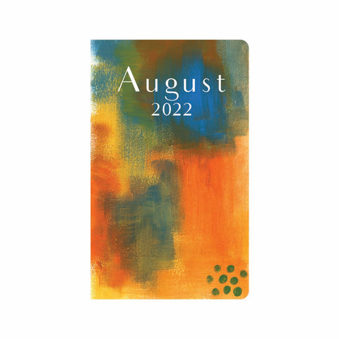 Orange & Blue Abstract Art Planner