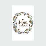 Pine Cone Wreath 12 Month Planner