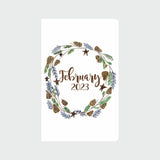 Pine Cone Wreath Monthly Planner
