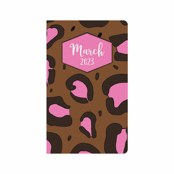 Pink Leopard Monthly Planner
