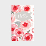 Pink & Grey Floral in Acrylic Journal