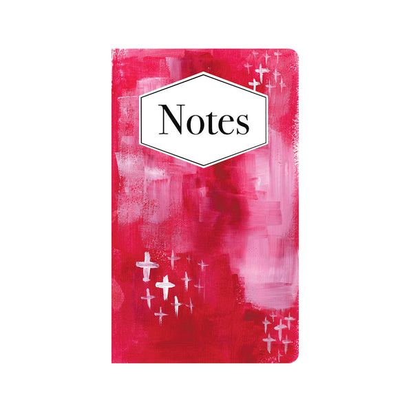 Red & White Abstract Art Journal