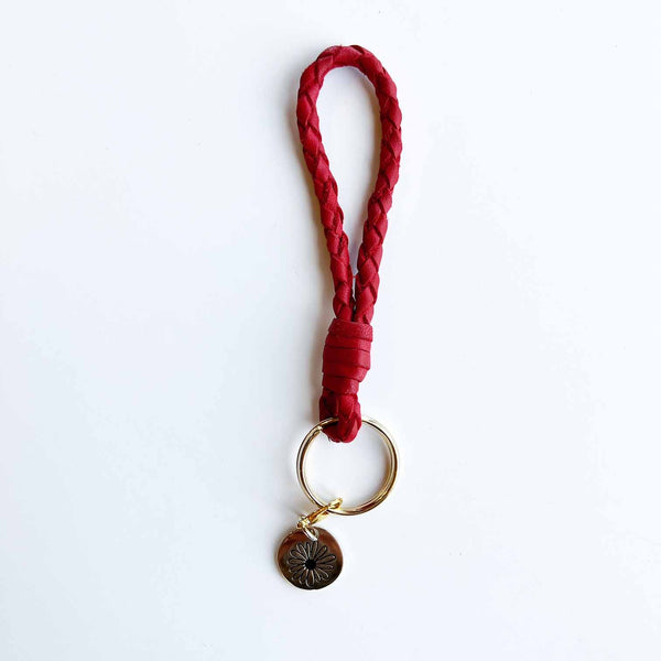 The Ruby Braided Keychain