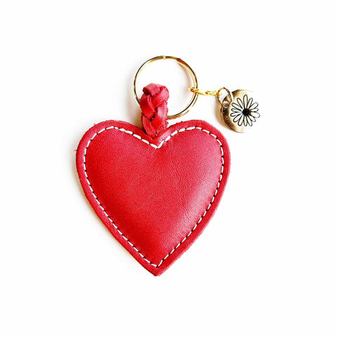 The Ruby Heart Keychain