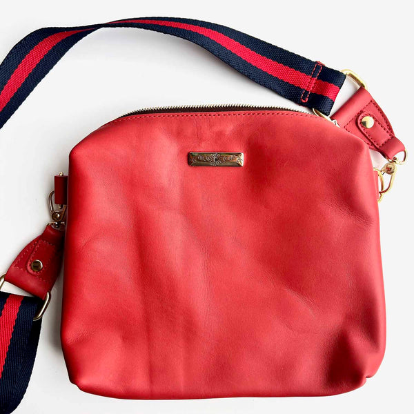 Ruby Leather Shoulder Bag