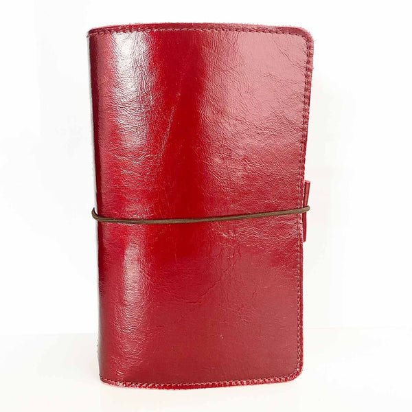 The Sangria Out and About Traveler's Leather Traveler's Notebook