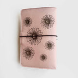The Summer Everyday Organized Daisy Bouquet Engraved Leather Traveler's Notebook