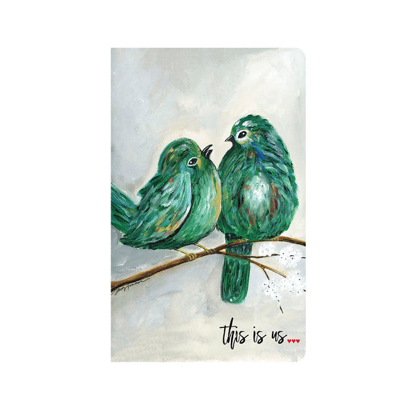 Teal Love Birds Journal